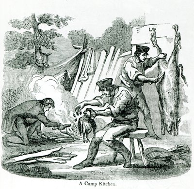 A Camp Kitchen by English School